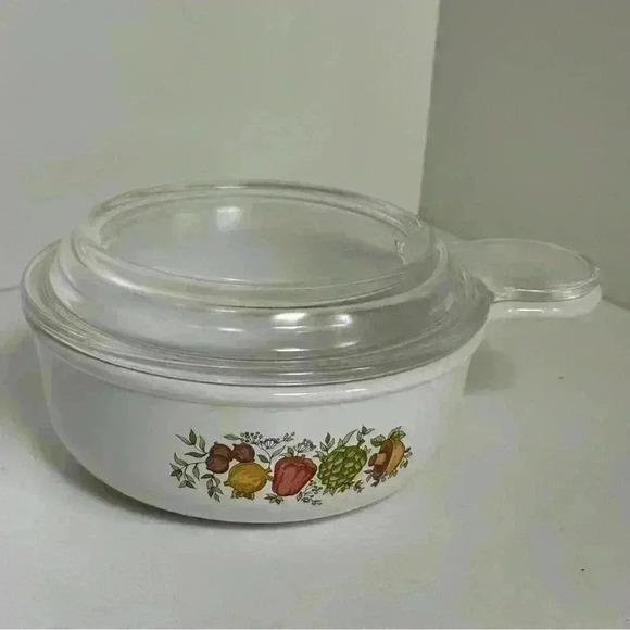 Vintage Corningware P-156-B Grab It bowl with Pyrex P-150-C lid in Spice O life. - Picture 1 of 7